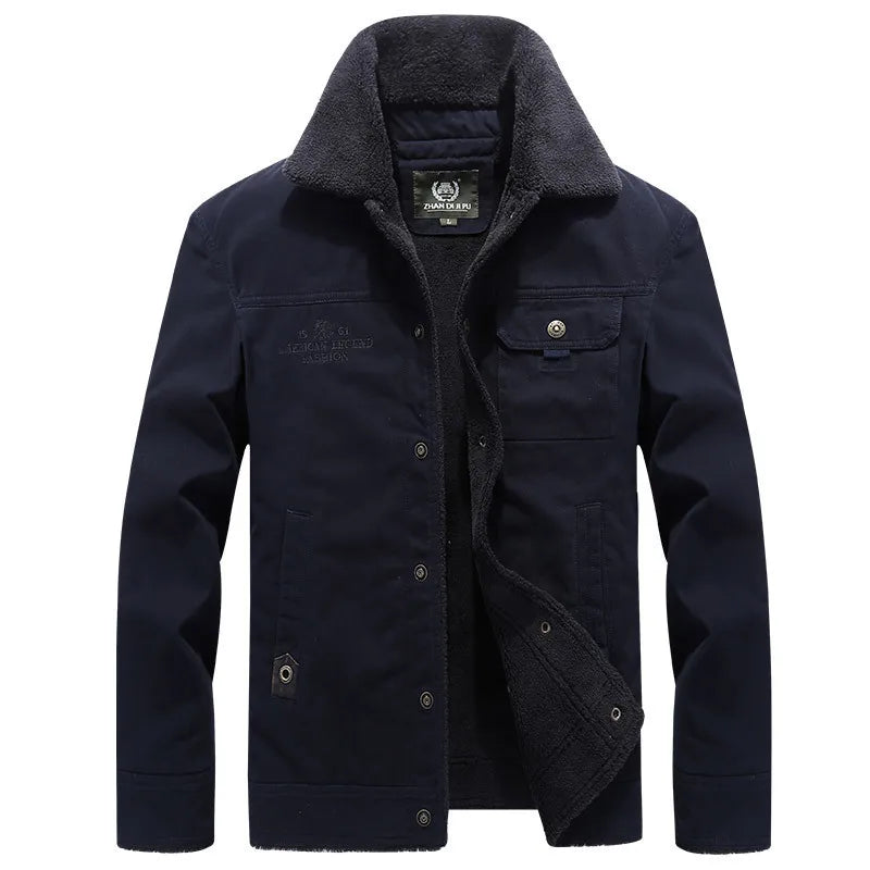 Men's Casual Jacket with Classic Collar and Versatile Pockets - 8 - London-stylehouse.com