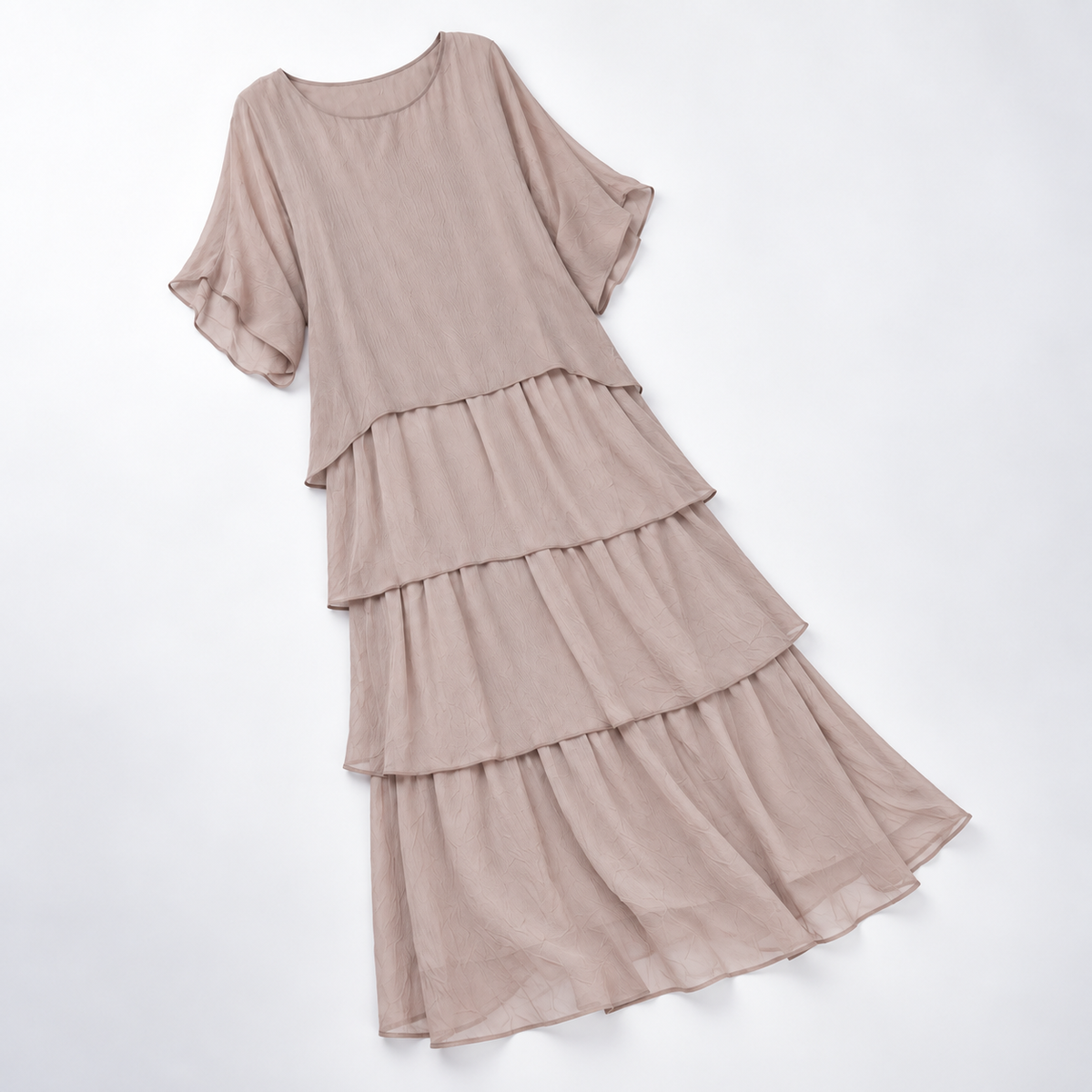 Maxi Dress Women with Tiered Design and Flattering Fit - 4 - London-stylehouse.com