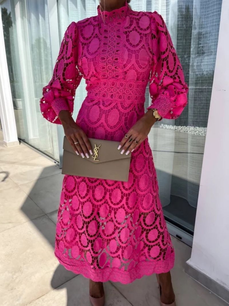 Evening Dress for Women with Elegant Long Sleeves and Flattering A-Line Cut - 7 - London-stylehouse.com