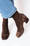Ankle Boots for Women with Square Toe and Block Heel - 1 - London-stylehouse.com