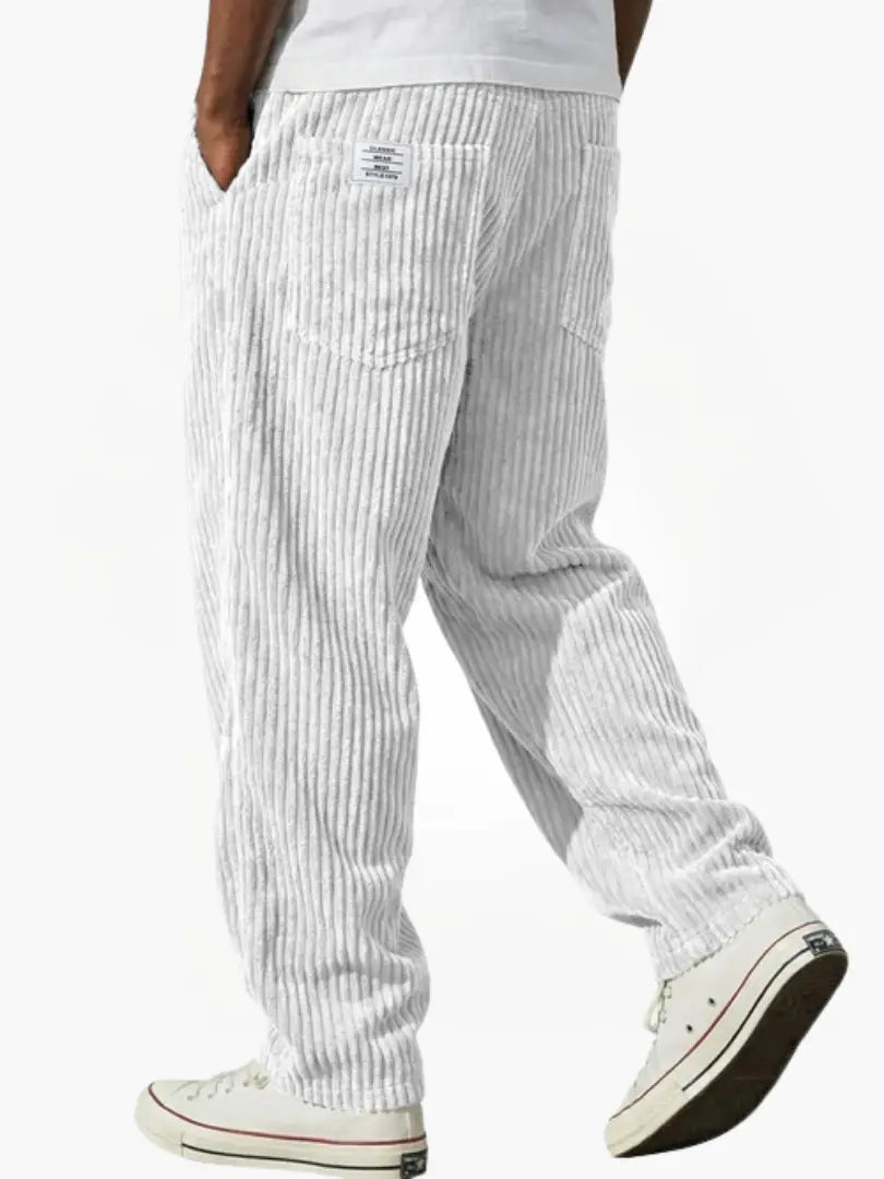 Casual Trousers Women's Relaxed Fit Striped Design with Pockets - 4 - London-stylehouse.com