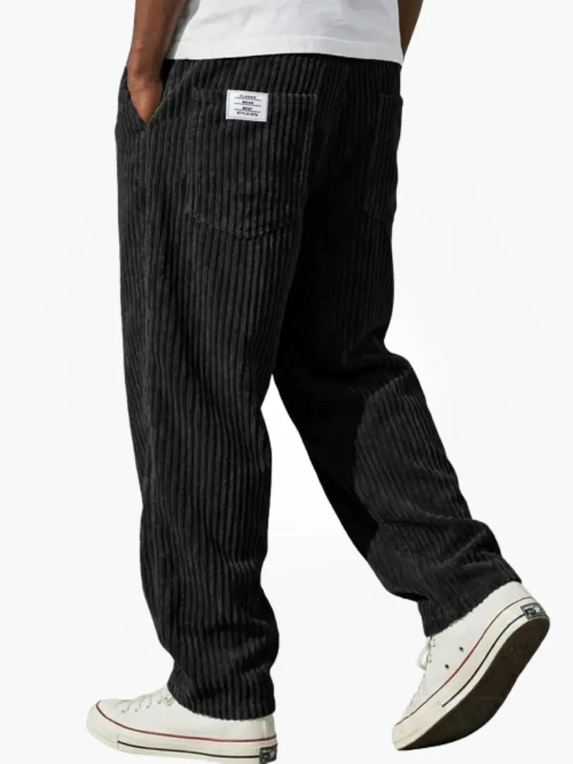 Casual Trousers Women's Relaxed Fit Striped Design with Pockets - 5 - London-stylehouse.com