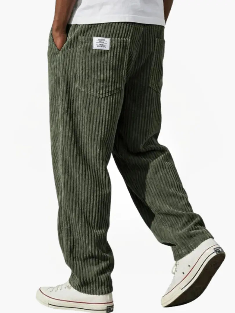 Casual Trousers Women's Relaxed Fit Striped Design with Pockets - 6 - London-stylehouse.com