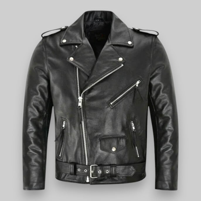 Biker Jacket Women's Fitted Design with Asymmetrical Zip and Pockets - 1 - London-stylehouse.com
