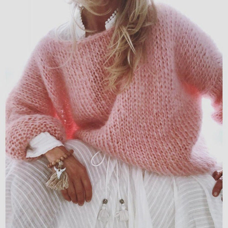 Women's Oversized Pullover – Off-Shoulder Style with Relaxed Fit - 4 - London-stylehouse.com