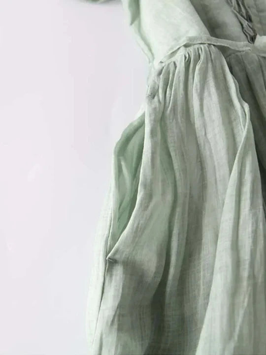Maxi Dress for Women with Flattering Tie Waist and Ruffled Detail - 2 - London-stylehouse.com