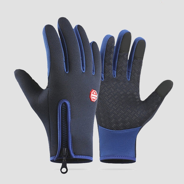 Ladies' Fingerless Gloves with Grip and Zip Closure - 1 - London-stylehouse.com