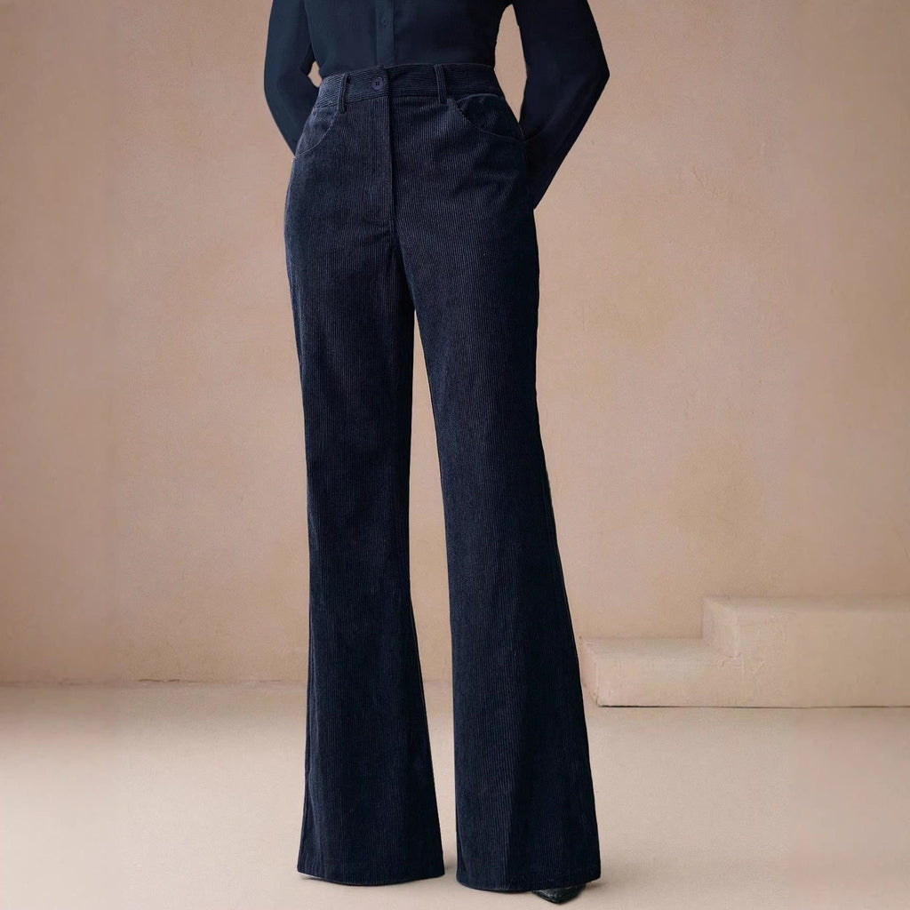Wide Leg Trousers for Women with High-Waisted Fit - 3 - London-stylehouse.com