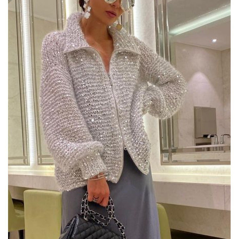 Women's Cardigan with Relaxed Fit and Elegant Design - 2 - London-stylehouse.com