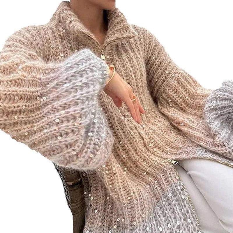 Women's Cardigan with Relaxed Fit and Elegant Design - 10 - London-stylehouse.com