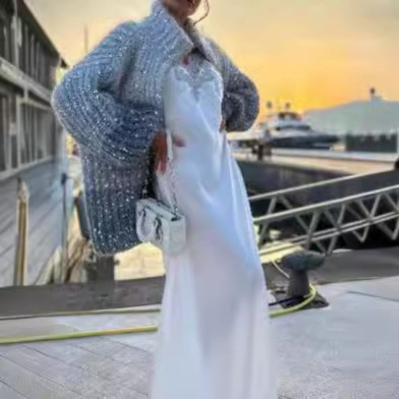 Women's Cardigan with Relaxed Fit and Elegant Design - 11 - London-stylehouse.com