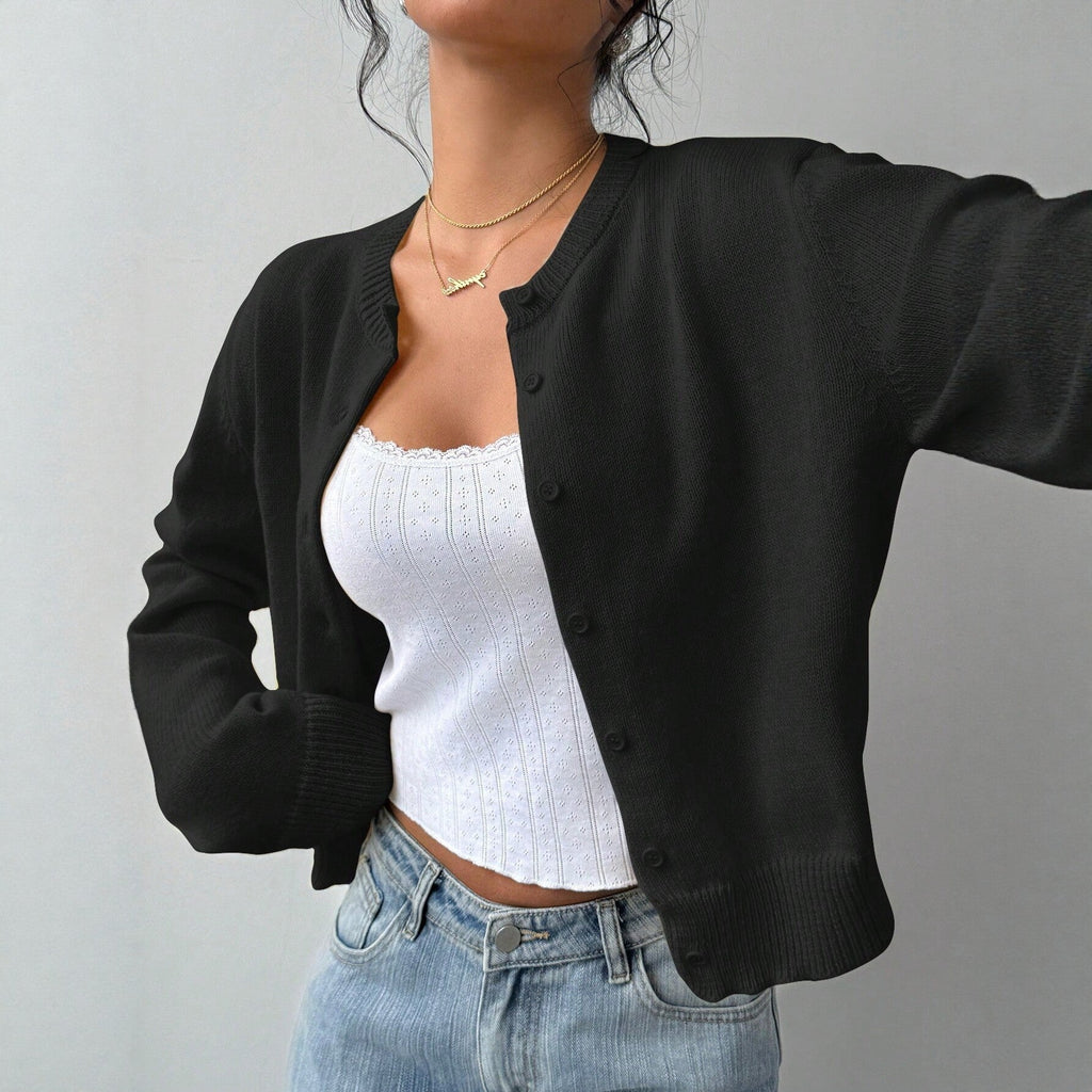 Cardigan Women Long Sleeve Button-Up in Pink with Relaxed Fit - 3 - London-stylehouse.com