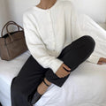 Cardigan Women’s Button-Up Relaxed Fit in Red - 7 - London-stylehouse.com