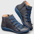 Women's Ankle Boots with Lace-Up Design and Zip Fastening - 2 - London-stylehouse.com