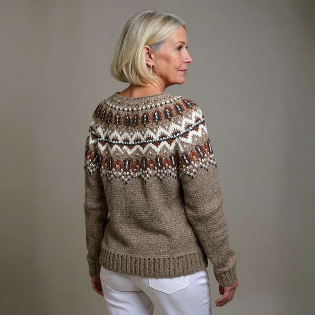 Cardigan Women’s Button-Up Design with Distinctive Pattern - 3 - London-stylehouse.com