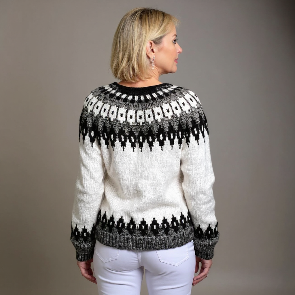 Women’s Cardigan with Unique Pattern and Button Detail - 3 - London-stylehouse.com
