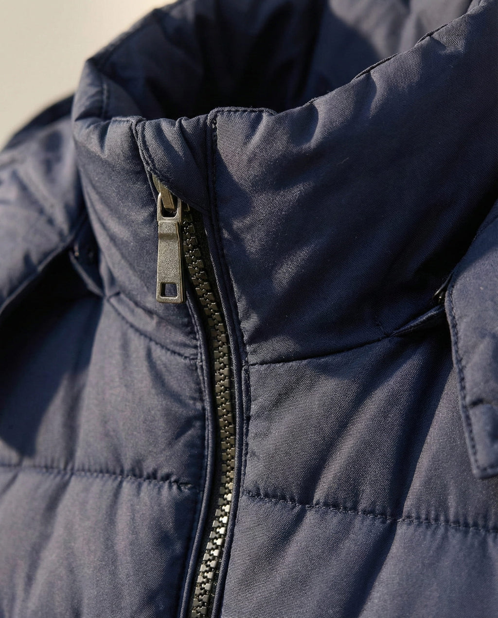 Women's Puffer Jacket with Hood - Long Sleeve, Zip Front, Warm Colour - 7 - London-stylehouse.com