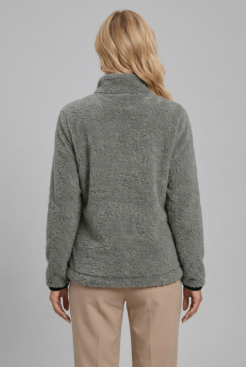 Women's Jacket with High Collar and Full Zip - 2 - London-stylehouse.com