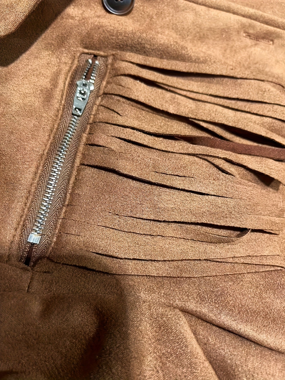 Fringe Jacket Women with Functional Zip Pockets - 3 - London-stylehouse.com