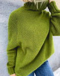 High Neck Women's Pullover with Relaxed Fit and Long Sleeves - 4 - London-stylehouse.com
