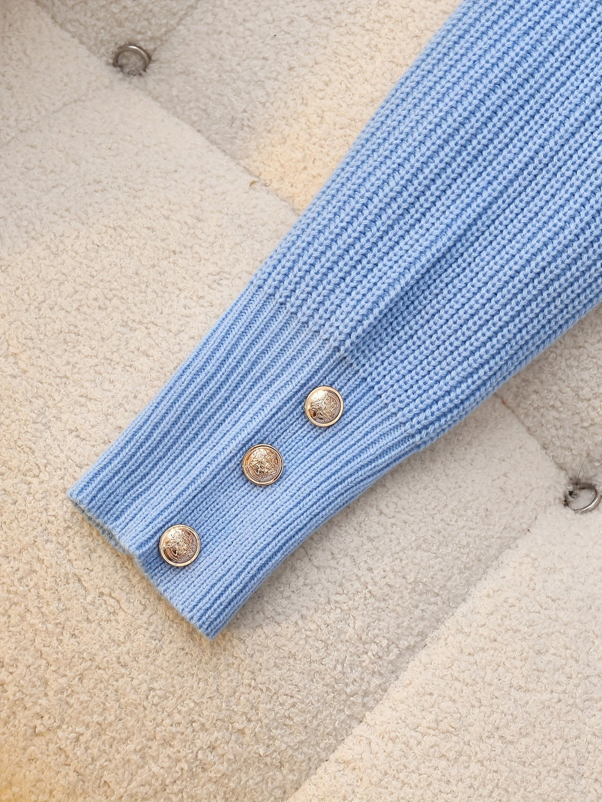 Women's Pullover with Cowl Neck and Button Detail - 4 - London-stylehouse.com