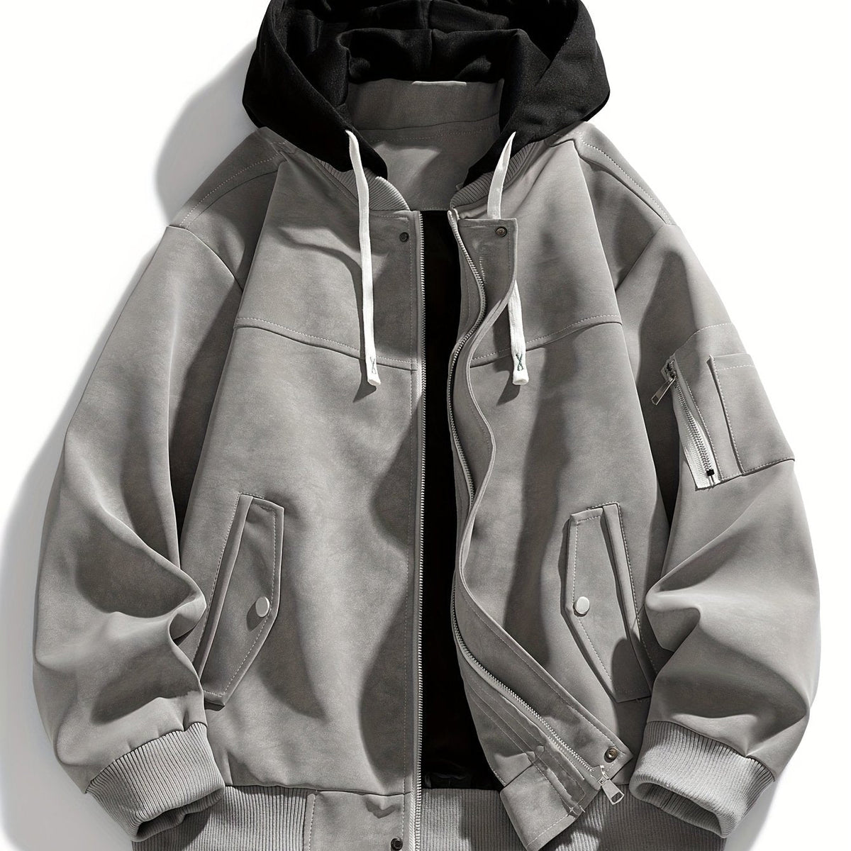 Women's Casual Hooded Jacket with Relaxed Fit and Functional Pockets - 7 - London-stylehouse.com