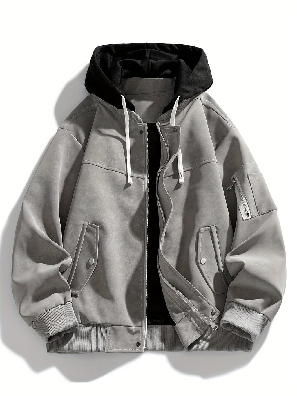 Women's Casual Hooded Jacket with Relaxed Fit and Functional Pockets - 8 - London-stylehouse.com