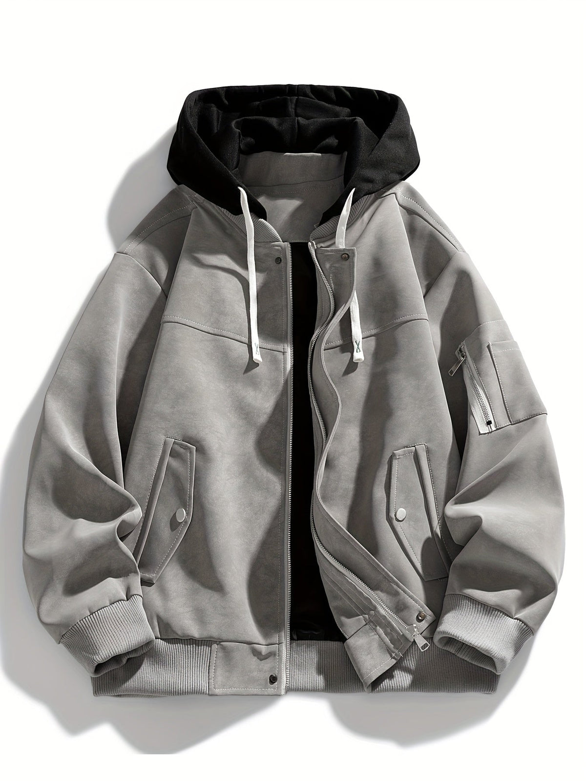 Women's Casual Hooded Jacket with Relaxed Fit and Functional Pockets - 8 - London-stylehouse.com