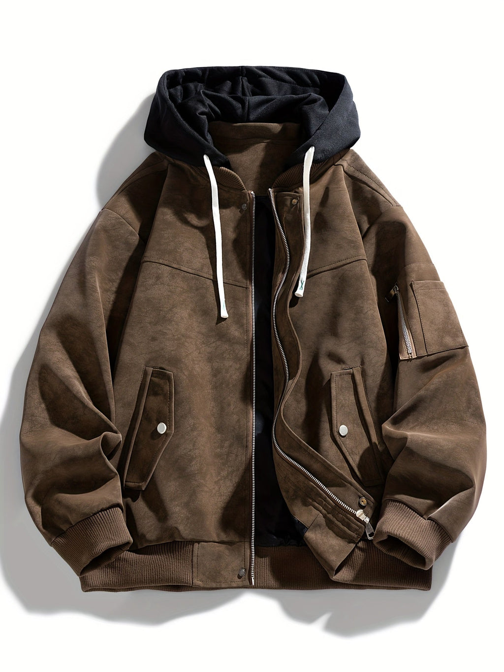 Women's Casual Hooded Jacket with Relaxed Fit and Functional Pockets - 12 - London-stylehouse.com