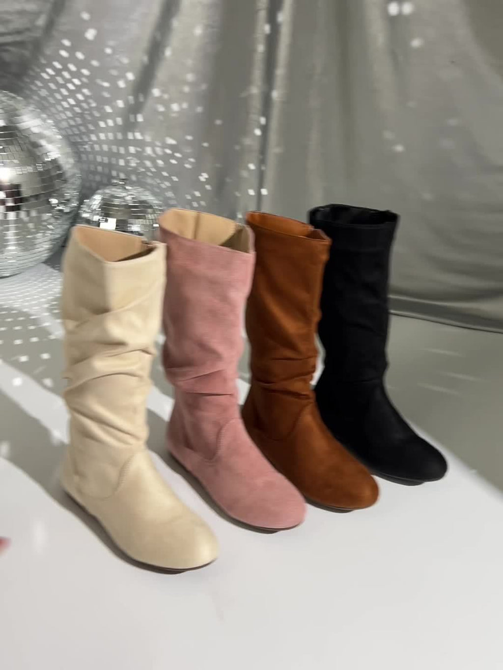Slouchy Knee-High Boots for Women with Zip Closure - 14 - London-stylehouse.com