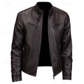 Biker Jacket Women's Fitted Design with Stand-Up Collar - 1 - London-stylehouse.com