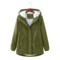 Ladies' Casual Coat with Hood and Functional Pockets - 1 - London-stylehouse.com