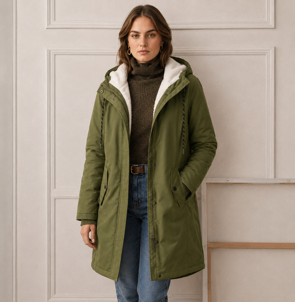 Ladies' Casual Coat with Hood and Functional Pockets - 6 - London-stylehouse.com