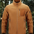 Men's Fleece Jacket with Stand-Up Collar and Practical Pockets - 1 - London-stylehouse.com