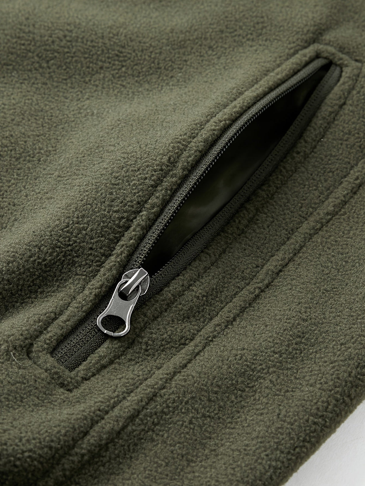 Men's Fleece Jacket with Stand-Up Collar and Practical Pockets - 13 - London-stylehouse.com