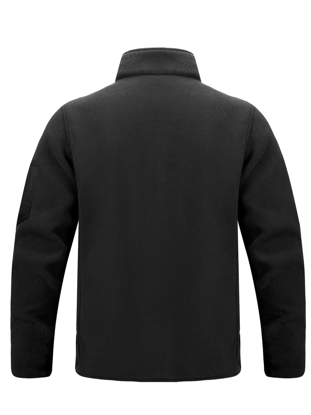 Men's Fleece Jacket with Stand-Up Collar and Practical Pockets - 15 - London-stylehouse.com