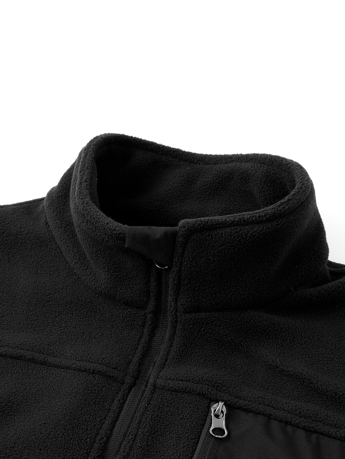 Men's Fleece Jacket with Stand-Up Collar and Practical Pockets - 19 - London-stylehouse.com