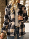 Check Jacket Women with Waist Tie and Full Sleeves - 1 - London-stylehouse.com