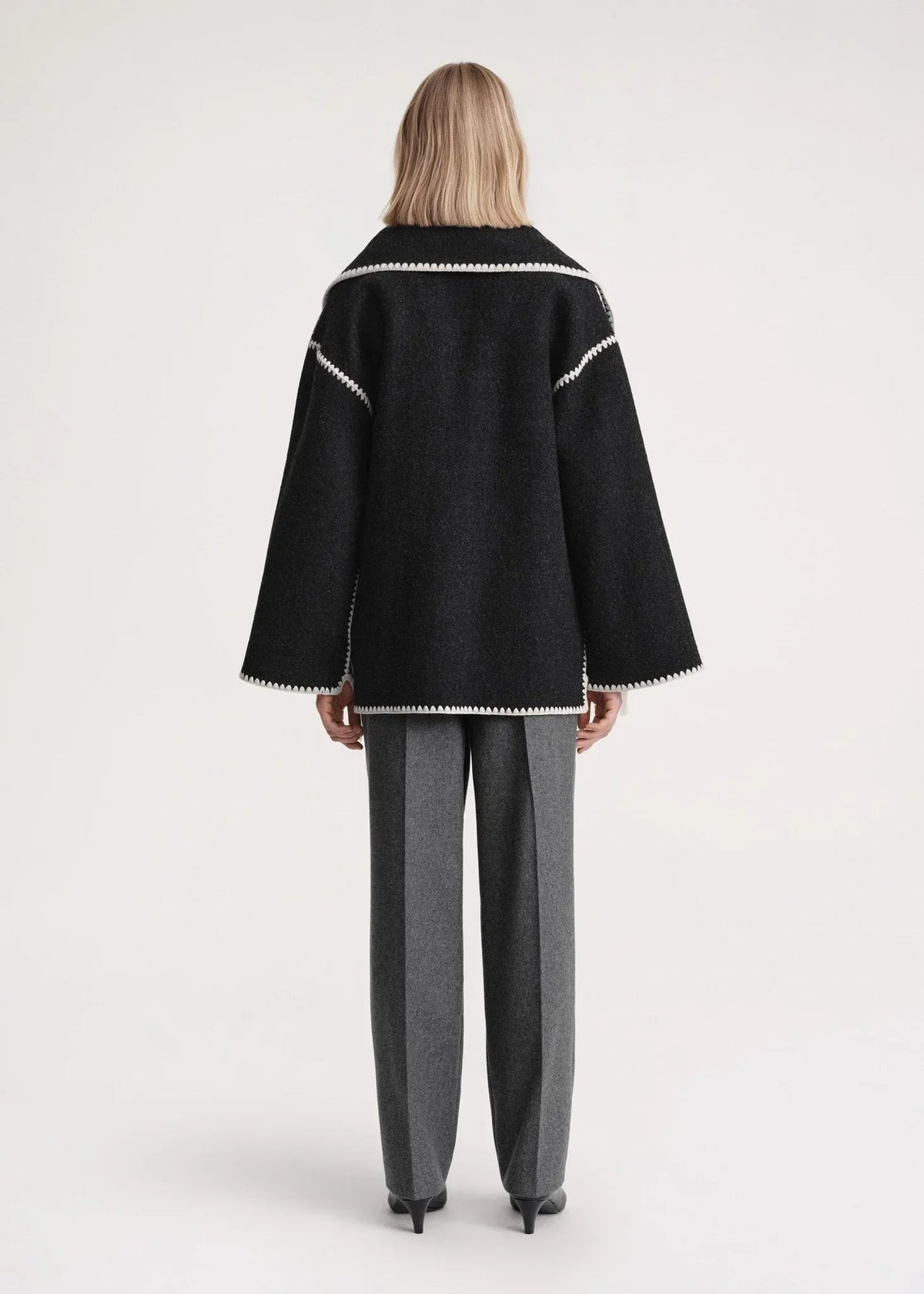 Women's Jacket with Cape Sleeves and Fringe Detail - 15 - London-stylehouse.com