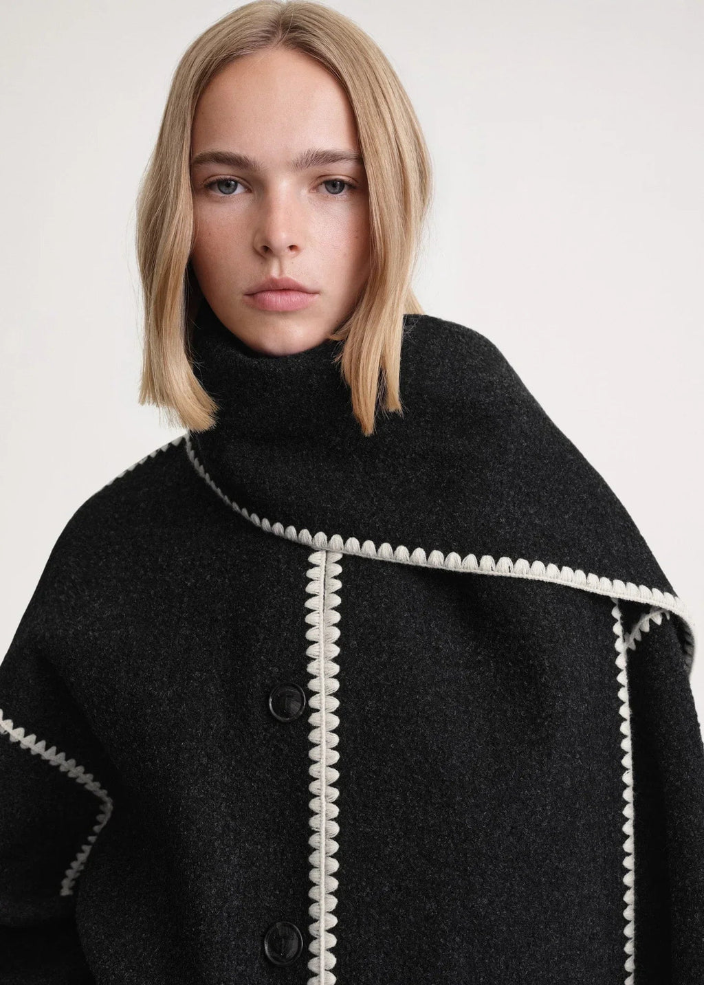 Women's Jacket with Cape Sleeves and Fringe Detail - 16 - London-stylehouse.com