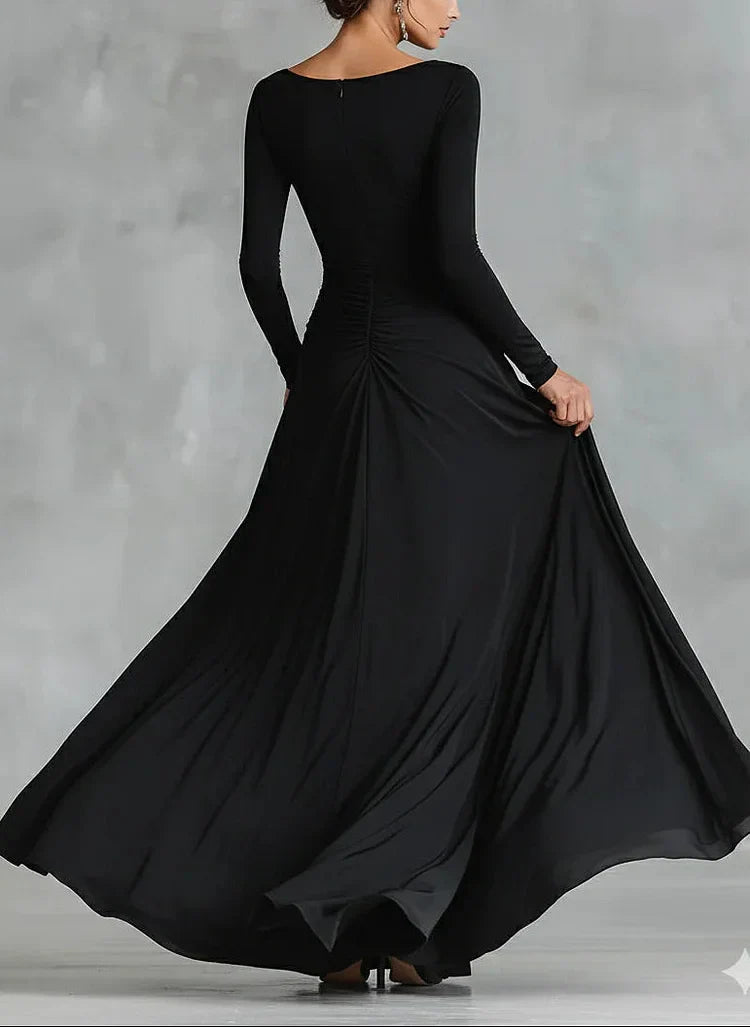 Maxi Dress for Women with Flattering Silhouette and Long Sleeves - 4 - London-stylehouse.com