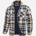 Checked Blazer Women Long Sleeve with Functional Pockets - 1 - London-stylehouse.com