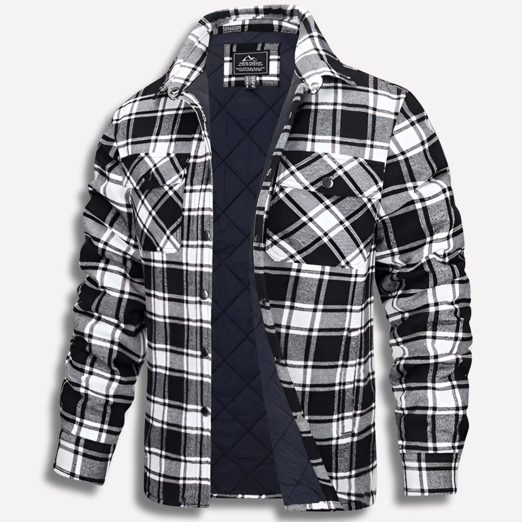 Checked Blazer Women Long Sleeve with Functional Pockets - 2 - London-stylehouse.com