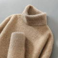 Women's Relaxed Fit High Neck Pullover with Long Sleeves - 1 - London-stylehouse.com