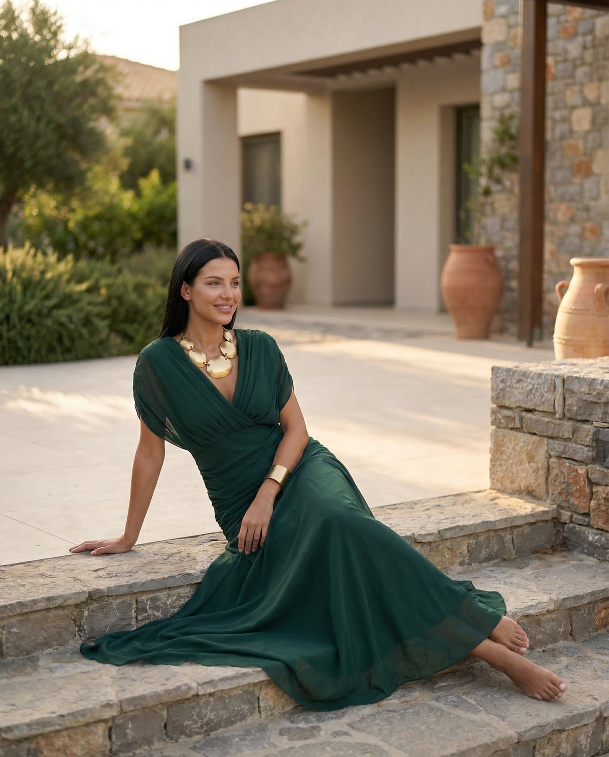 Evening Dress Women's Off-Shoulder Maxi with Ruched Bodice - 16 - London-stylehouse.com