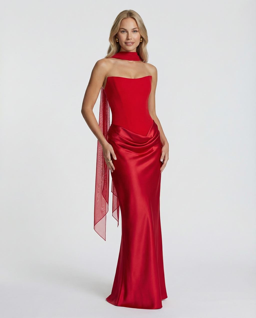 Evening Dress Women's Fitted Silhouette with Sweetheart Neckline - 10 - London-stylehouse.com