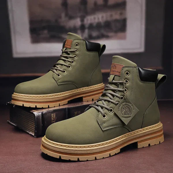 Women's Ankle Boots with Lace-Up Design and Chunky Sole - 2 - London-stylehouse.com