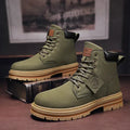 Women's Ankle Boots with Lace-Up Design and Chunky Sole - 2 - London-stylehouse.com