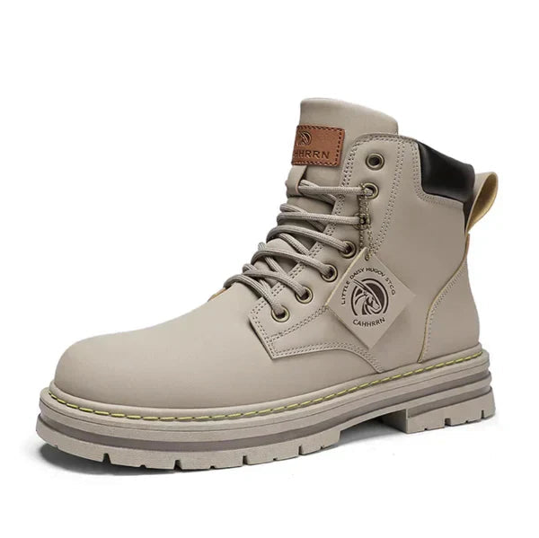 Women's Ankle Boots with Lace-Up Design and Chunky Sole - 5 - London-stylehouse.com