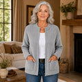 Cardigan Women’s Relaxed Fit with Pockets and High Collar - 1 - London-stylehouse.com